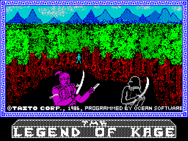 Legend title screen for ZX Spectrum